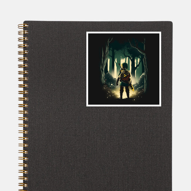 Hero In The Forest-None-Glossy-Sticker-ddjvigo