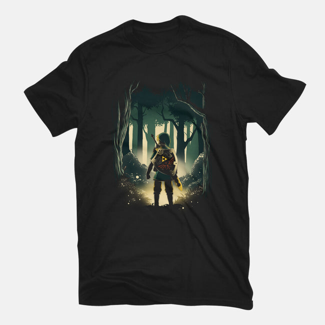 Hero In The Forest-Womens-Fitted-Tee-ddjvigo