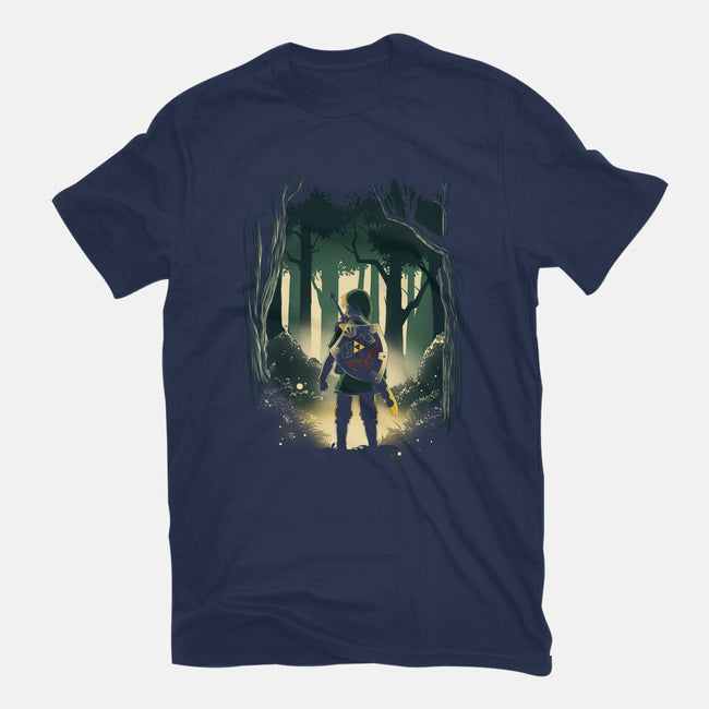 Hero In The Forest-Womens-Fitted-Tee-ddjvigo