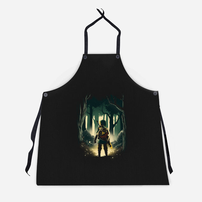 Hero In The Forest-Unisex-Kitchen-Apron-ddjvigo