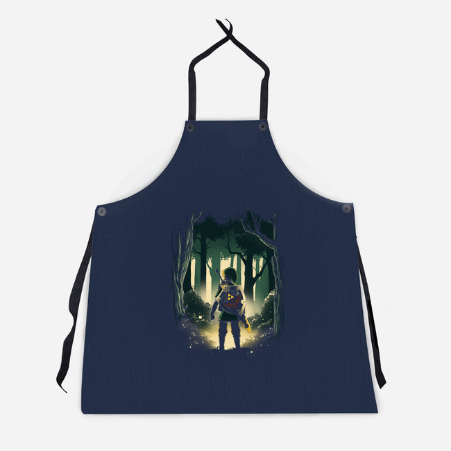 Hero In The Forest-Unisex-Kitchen-Apron-ddjvigo