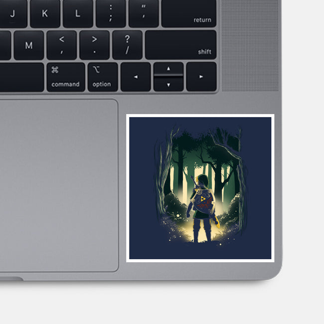 Hero In The Forest-None-Glossy-Sticker-ddjvigo