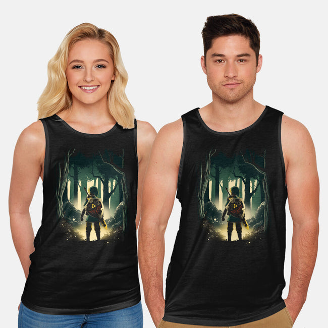 Hero In The Forest-Unisex-Basic-Tank-ddjvigo