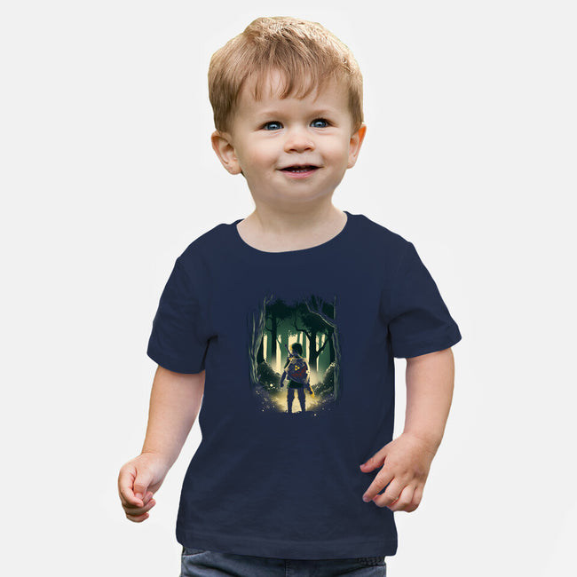 Hero In The Forest-Baby-Basic-Tee-ddjvigo