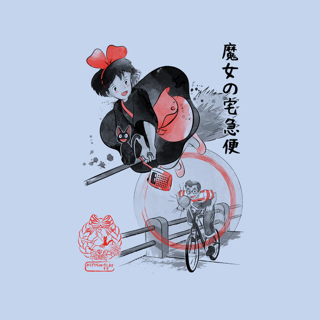 Delivery Service Sumi-e-Womens-Fitted-Tee-DrMonekers
