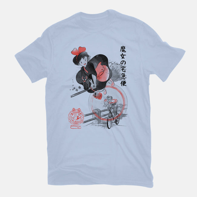 Delivery Service Sumi-e-Unisex-Basic-Tee-DrMonekers