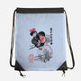 Delivery Service Sumi-e-None-Drawstring-Bag-DrMonekers