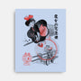 Delivery Service Sumi-e-None-Stretched-Canvas-DrMonekers