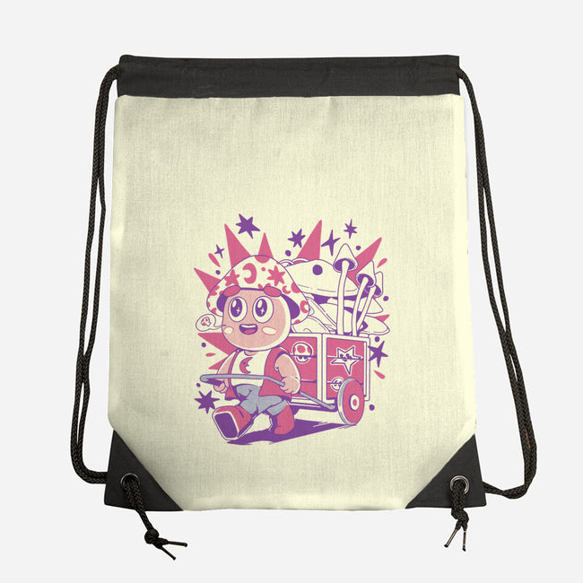 Mushroom Seller-None-Drawstring-Bag-ilustrata
