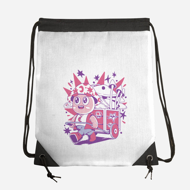 Mushroom Seller-None-Drawstring-Bag-ilustrata