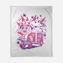 Mushroom Seller-None-Fleece-Blanket-ilustrata
