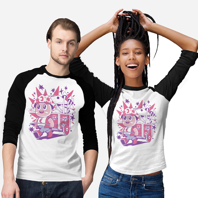 Mushroom Seller-Unisex-Baseball-Tee-ilustrata