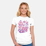 Mushroom Seller-Womens-Fitted-Tee-ilustrata