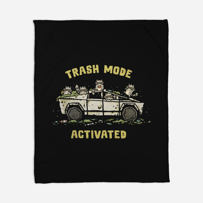 Trash Mode Activated-None-Fleece-Blanket-kg07