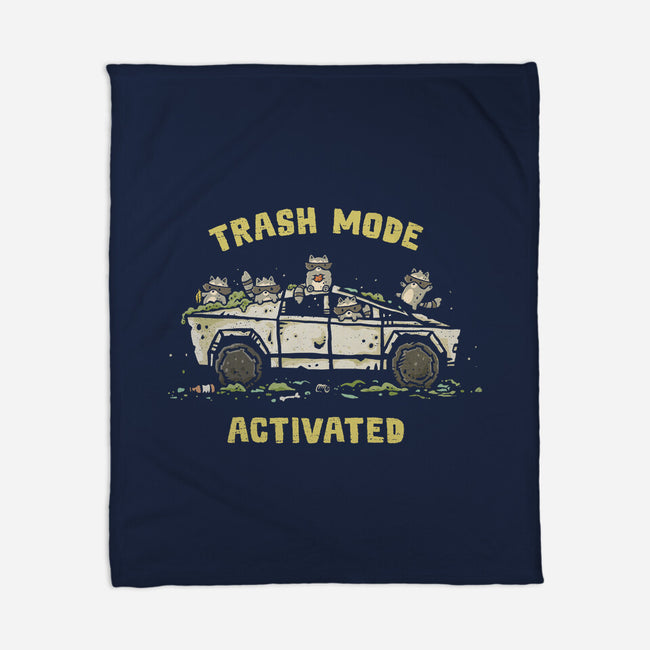 Trash Mode Activated-None-Fleece-Blanket-kg07