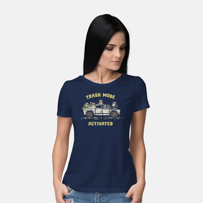 Trash Mode Activated-Womens-Basic-Tee-kg07