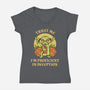 Proficient In Deception-Womens-V-Neck-Tee-FunkVampire