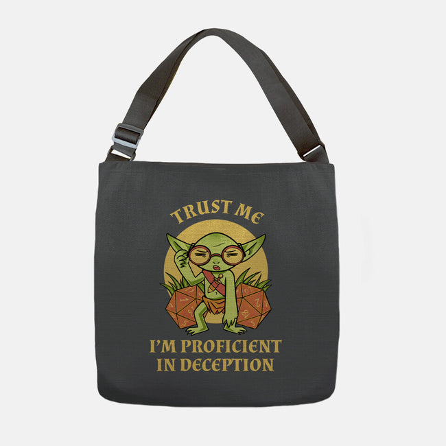 Proficient In Deception-None-Adjustable Tote-Bag-FunkVampire