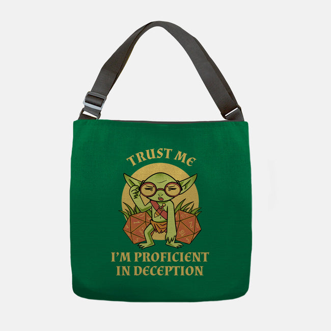 Proficient In Deception-None-Adjustable Tote-Bag-FunkVampire