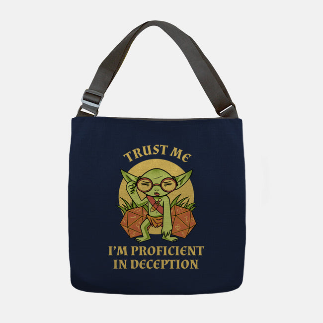 Proficient In Deception-None-Adjustable Tote-Bag-FunkVampire