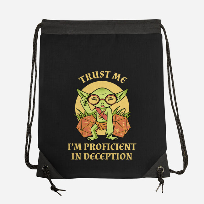 Proficient In Deception-None-Drawstring-Bag-FunkVampire