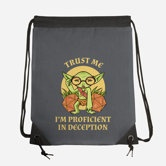 Proficient In Deception-None-Drawstring-Bag-FunkVampire