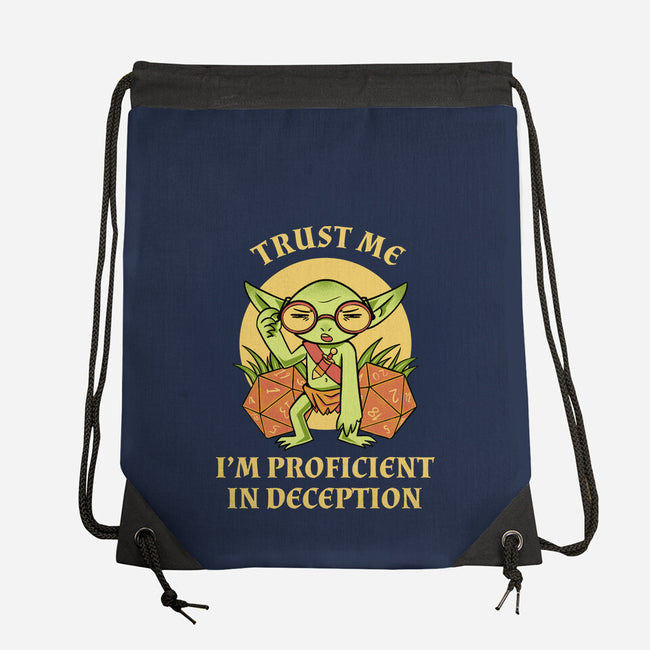 Proficient In Deception-None-Drawstring-Bag-FunkVampire