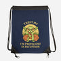 Proficient In Deception-None-Drawstring-Bag-FunkVampire