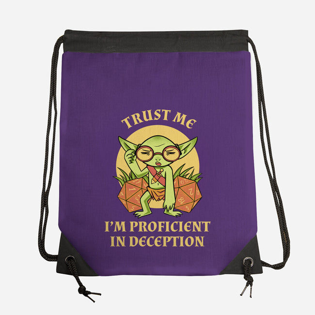 Proficient In Deception-None-Drawstring-Bag-FunkVampire