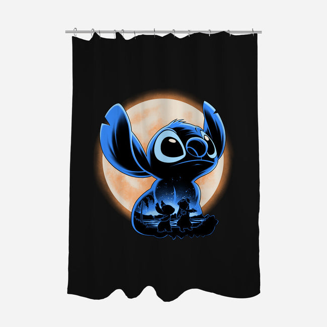 Little Alien Monster-None-Polyester-Shower Curtain-rmatix