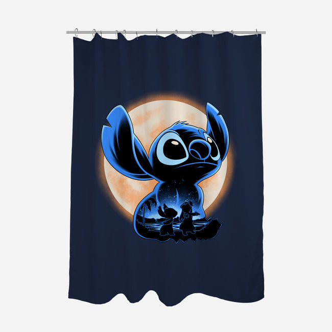 Little Alien Monster-None-Polyester-Shower Curtain-rmatix