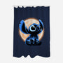 Little Alien Monster-None-Polyester-Shower Curtain-rmatix