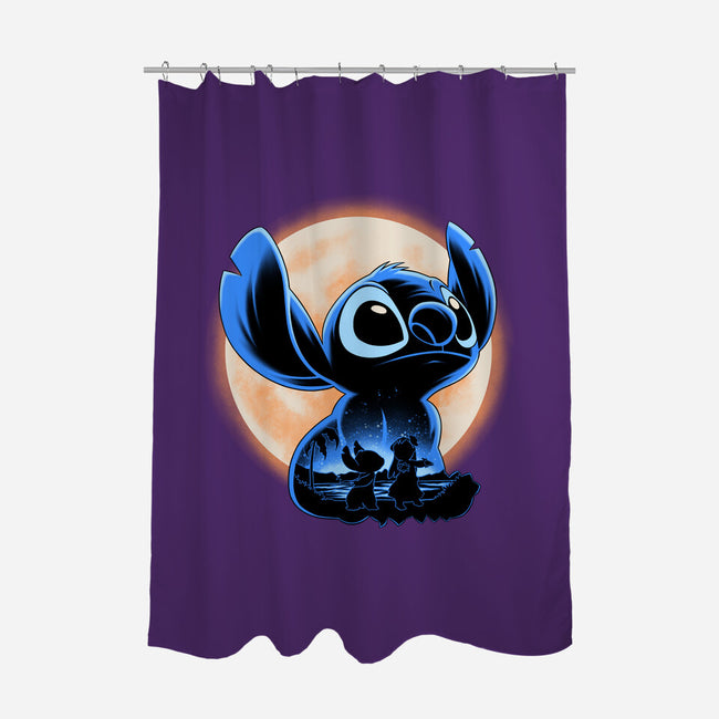 Little Alien Monster-None-Polyester-Shower Curtain-rmatix