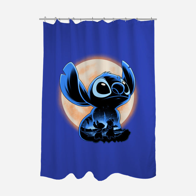 Little Alien Monster-None-Polyester-Shower Curtain-rmatix