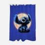Little Alien Monster-None-Polyester-Shower Curtain-rmatix