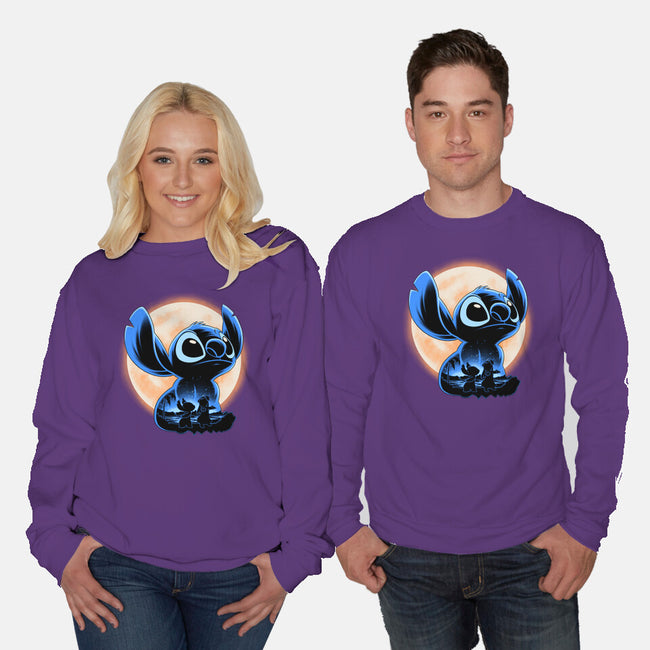 Little Alien Monster-Unisex-Crew Neck-Sweatshirt-rmatix