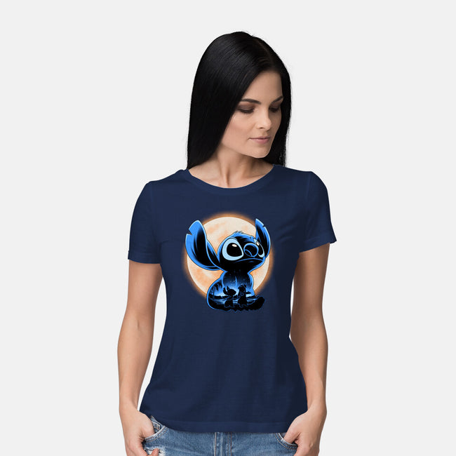 Little Alien Monster-Womens-Basic-Tee-rmatix