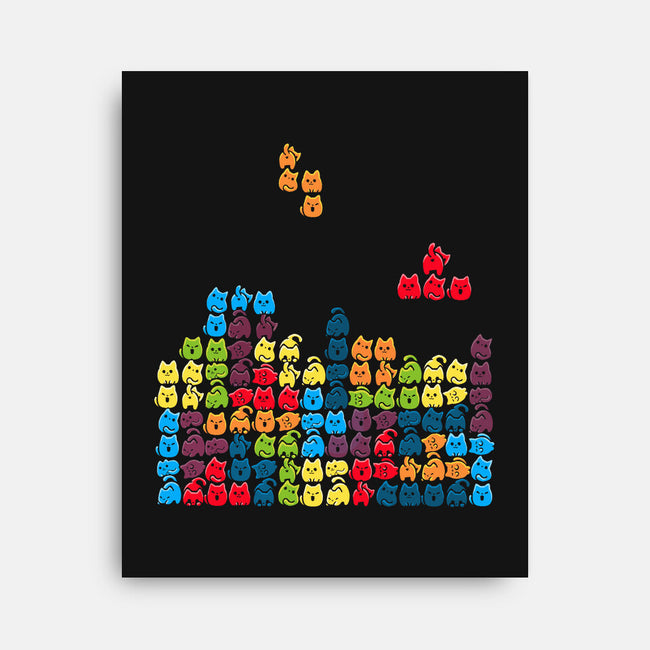 Game Cats-None-Stretched-Canvas-Vallina84