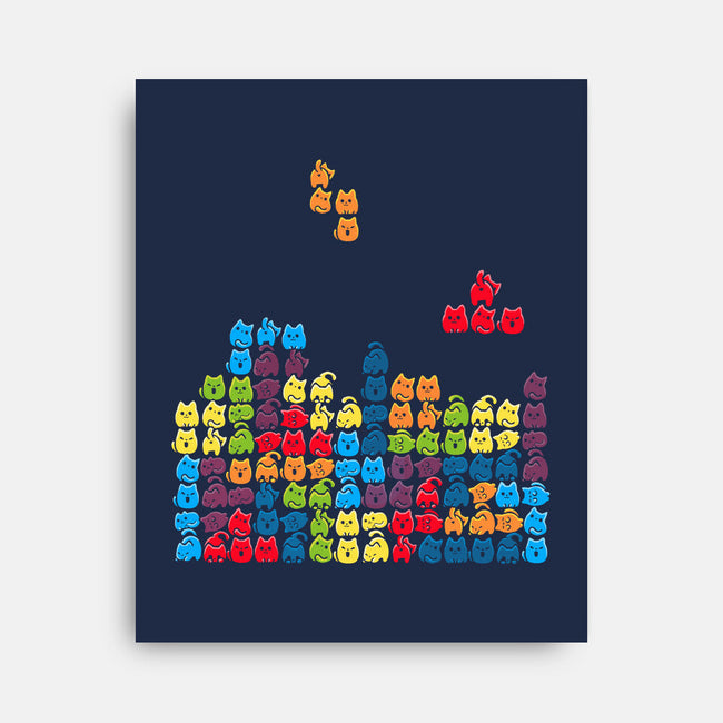 Game Cats-None-Stretched-Canvas-Vallina84