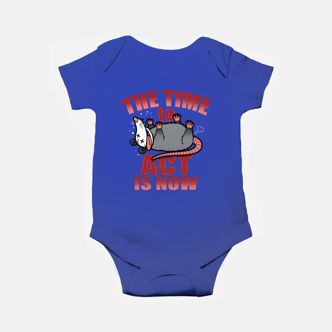 The Time To Act Is Now-Baby-Basic-Onesie-Boggs Nicolas