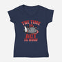 The Time To Act Is Now-Womens-V-Neck-Tee-Boggs Nicolas