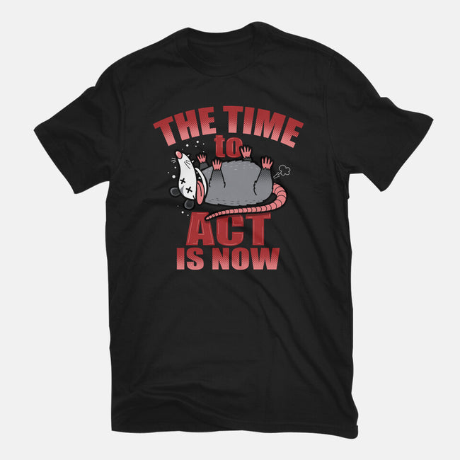 The Time To Act Is Now-Womens-Fitted-Tee-Boggs Nicolas