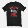 The Time To Act Is Now-Womens-Fitted-Tee-Boggs Nicolas