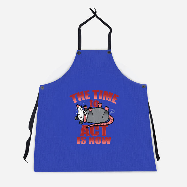 The Time To Act Is Now-Unisex-Kitchen-Apron-Boggs Nicolas