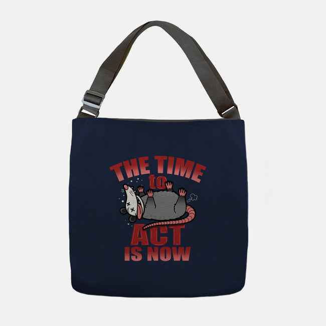 The Time To Act Is Now-None-Adjustable Tote-Bag-Boggs Nicolas