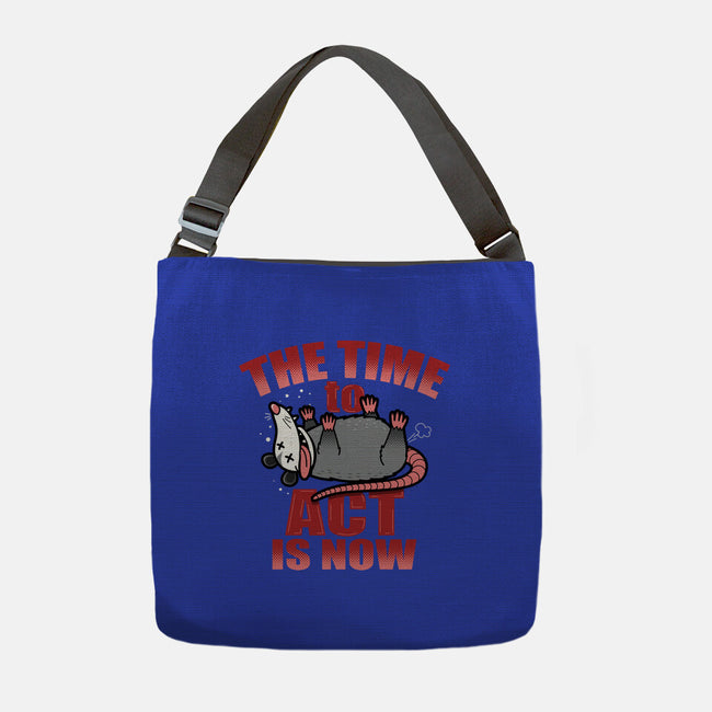The Time To Act Is Now-None-Adjustable Tote-Bag-Boggs Nicolas