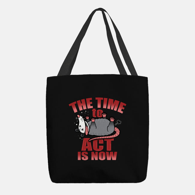 The Time To Act Is Now-None-Basic Tote-Bag-Boggs Nicolas