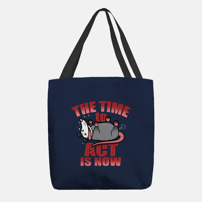 The Time To Act Is Now-None-Basic Tote-Bag-Boggs Nicolas