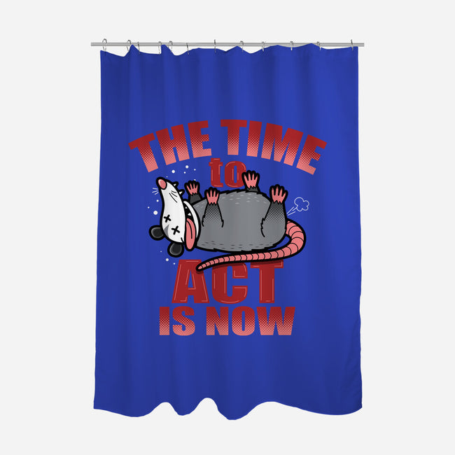 The Time To Act Is Now-None-Polyester-Shower Curtain-Boggs Nicolas