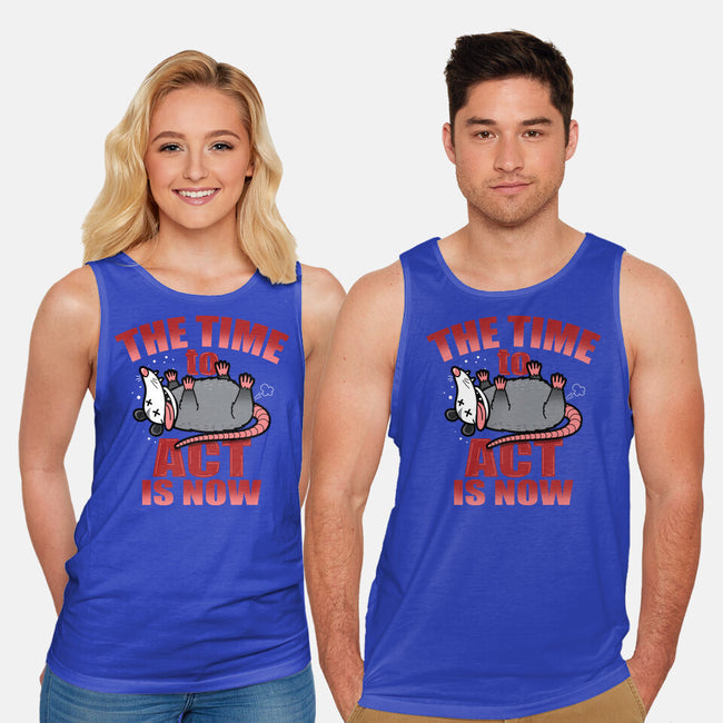The Time To Act Is Now-Unisex-Basic-Tank-Boggs Nicolas